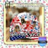 Leonberger American Flag Classic Caps