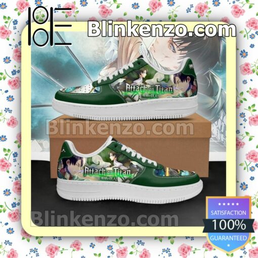 Levi Ackerman Attack On Titan AOT Anime Nike Air Force Sneakers