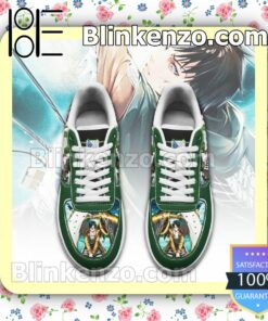 Levi Ackerman Attack On Titan AOT Anime Nike Air Force Sneakers a
