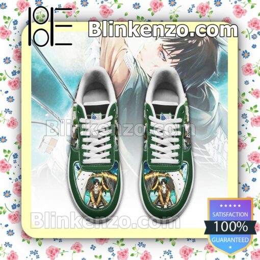 Levi Ackerman Attack On Titan AOT Anime Nike Air Force Sneakers a