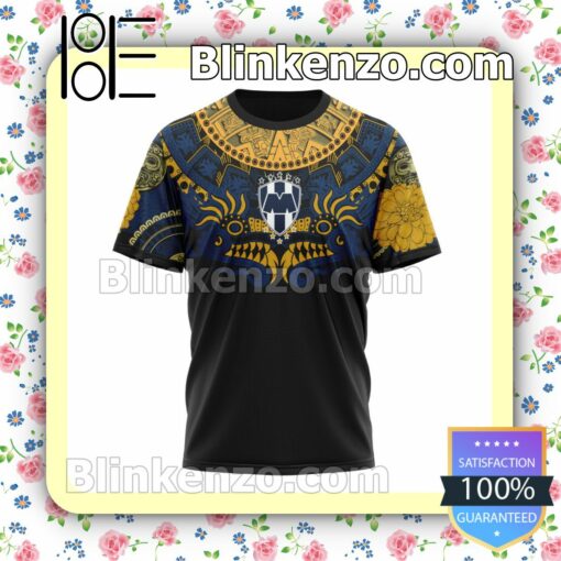 Liga MX C.F. Monterrey Native Personalized T-shirt Long Sleeve Tee y