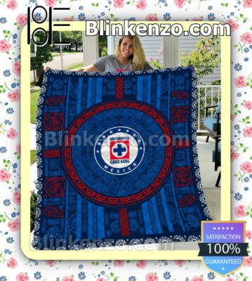 Liga MX Cruz Azul Aztec Vignette Bedding Duvet Cover Set a