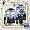 Liga MX Puebla FC Custom Name Number Knit Ugly Christmas Sweater