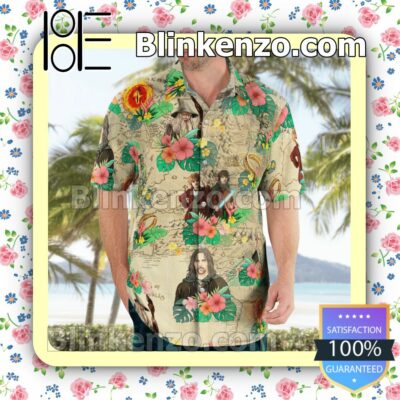 Lord Of The Rings Tropical 2022 Aloha Casual Button Down Shirts c