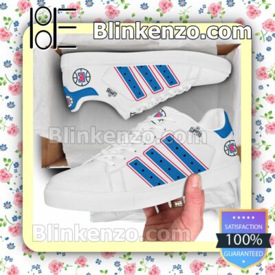 Los Angeles Clippers Logo Print Low Top Shoes a