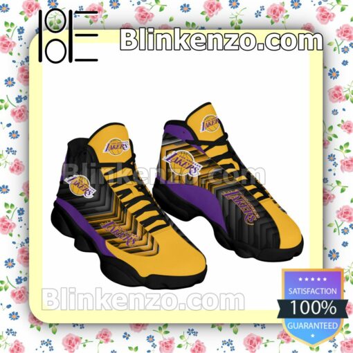 Los Angeles Lakers Jordan Mens Air 13 Retro Print