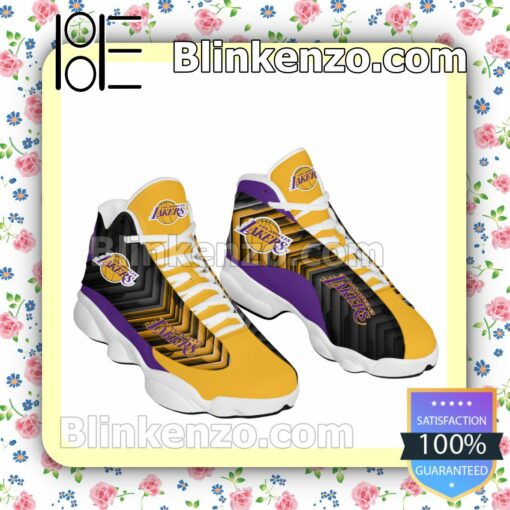 Los Angeles Lakers Jordan Mens Air 13 Retro Print a