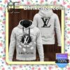 Louis Vuitton Broken White Brick Wall Full-Zip Hooded Fleece Sweatshirt