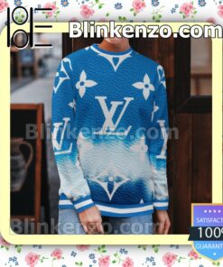 Louis Vuitton Escale Neverfull Blue Tie Dye Mens Sweater b