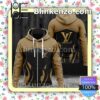 Louis Vuitton Fire Pattern Black And Brown Full-Zip Hooded Fleece Sweatshirt