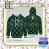 Louis Vuitton Green Checkerboard Full Print Custom Womens Hoodie