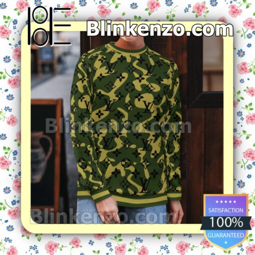 Louis Vuitton Monogram Camouflage Mens Sweater b