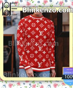 Louis Vuitton Monogram Red Mens Sweater b