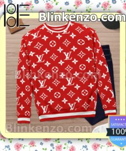 Louis Vuitton Monogram Red Mens Sweater c