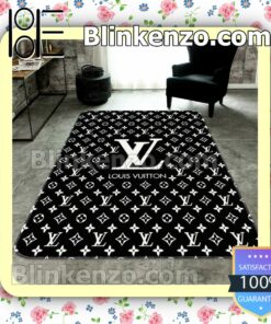 Louis Vuitton Monogram With Big Logo Center Black Carpet Runners