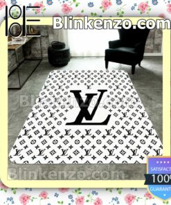 Louis Vuitton Monogram With Big Logo Center White Carpet Runners