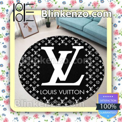 Louis Vuitton Monogram With White Big Logo Center Black Living