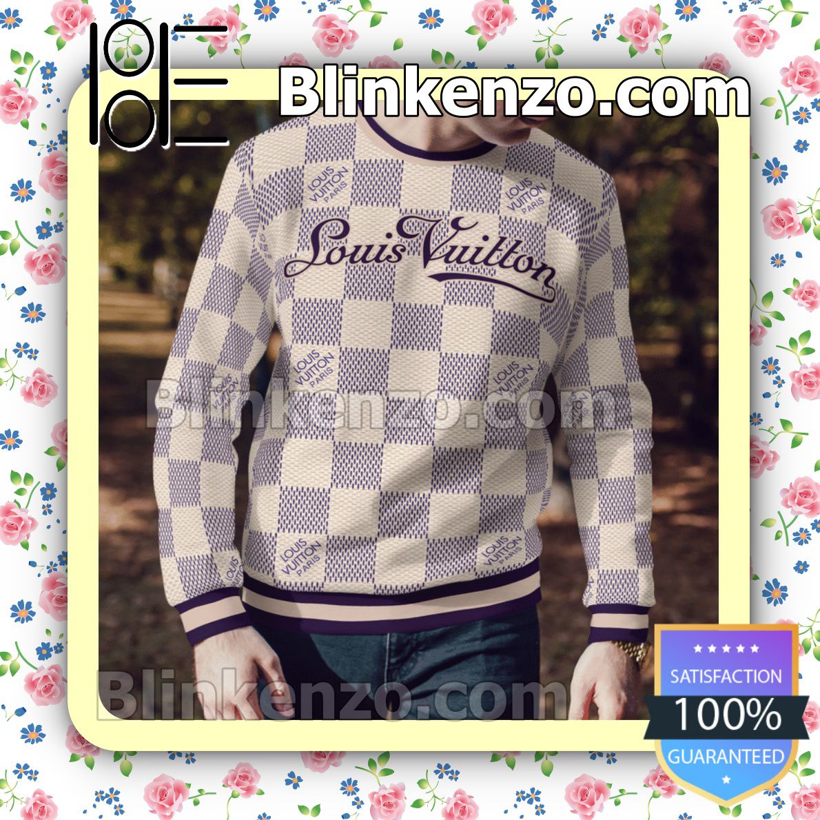 Louis Vuitton Checkered Sweater