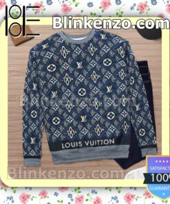 Louis Vuitton Since 1854 Monogram Blue Mens Sweater c
