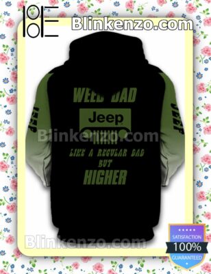 Love Jeep Skull Weed Dad Like A Regular Dad But Higher Custom Womens Hoodie b