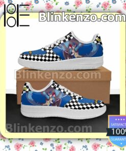 Lucario Checkerboard Pokemon Nike Air Force Sneakers