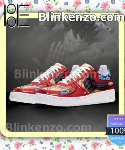 Luffy Haiki Wano Arc One Piece Anime Nike Air Force Sneakers b