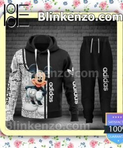 Luxury Adidas Brand Distinct Logo Mickey Mouse Fleece Hoodie, Pants