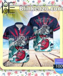 MLB Atlanta Braves Grateful Dead Summer Beach Shirt