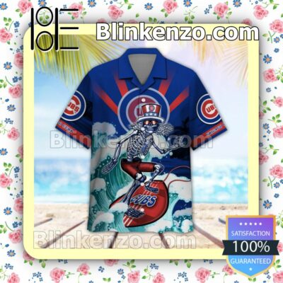 MLB Chicago Cubs Grateful Dead Summer Beach Shirt a