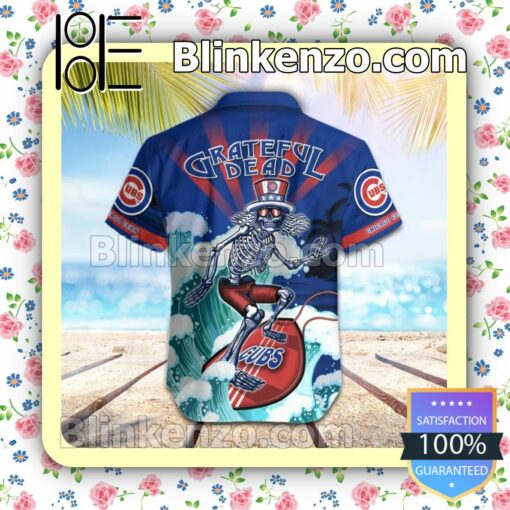 MLB Chicago Cubs Grateful Dead Summer Beach Shirt b