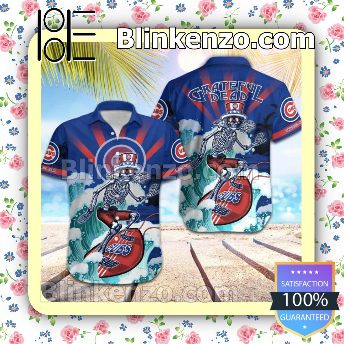 Order MLB Chicago Cubs Grateful Dead Summer Beach Shirt