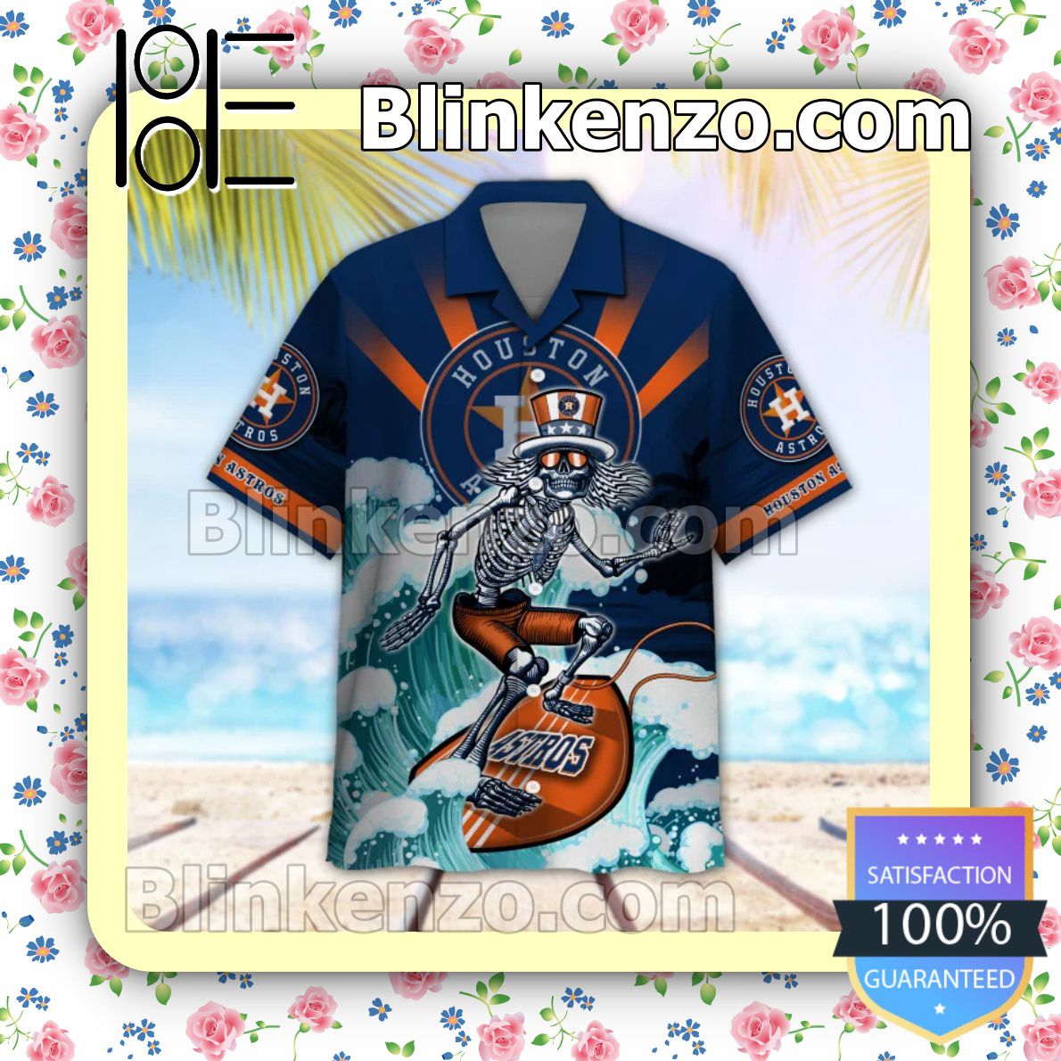 Perfect MLB Houston Astros Grateful Dead Summer Beach Shirt