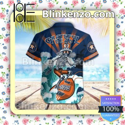 MLB Houston Astros Grateful Dead Summer Beach Shirt b
