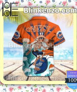 MLB New York Mets Grateful Dead Summer Beach Shirt b
