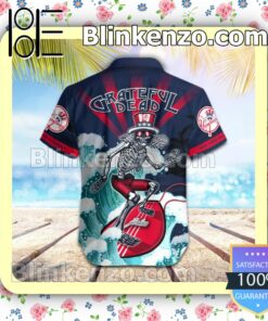 MLB New York Yankees Grateful Dead Summer Beach Shirt b