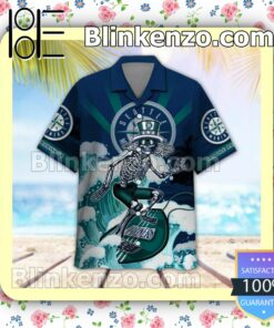 MLB Seattle Mariners Grateful Dead Summer Beach Shirt a