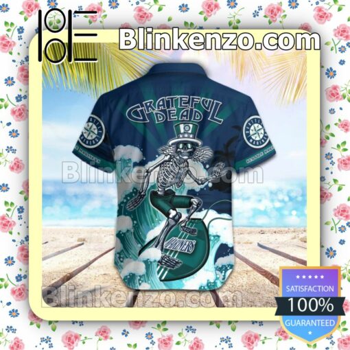 MLB Seattle Mariners Grateful Dead Summer Beach Shirt b