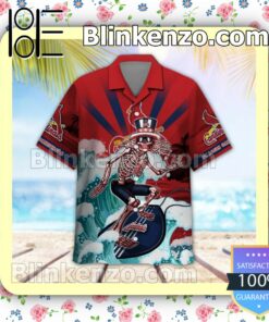 MLB St Louis Cardinals Grateful Dead Summer Beach Shirt a