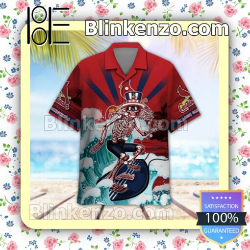MLB St Louis Cardinals Grateful Dead Summer Beach Shirt a