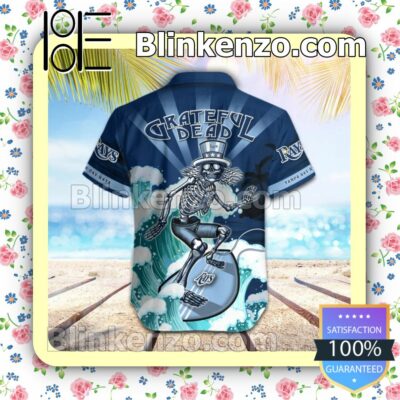 MLB Tampa Bay Rays Grateful Dead Summer Beach Shirt b