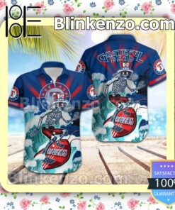 MLB Texas Rangers Grateful Dead Summer Beach Shirt