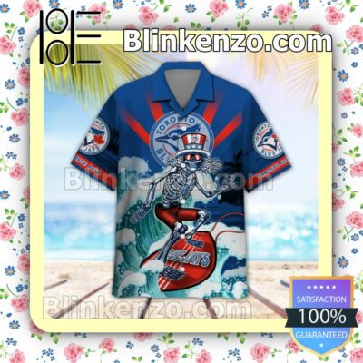 MLB Toronto Blue Jays Grateful Dead Summer Beach Shirt a