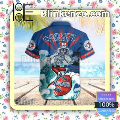 MLB Toronto Blue Jays Grateful Dead Summer Beach Shirt b