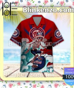 MLB Washington Nationals Grateful Dead Summer Beach Shirt a