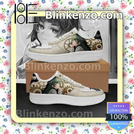 Maho Hiyajo Steins Gate Anime Nike Air Force Sneakers