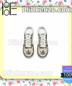 Mandala Cannabis Weed Mens Air Force Sneakers a