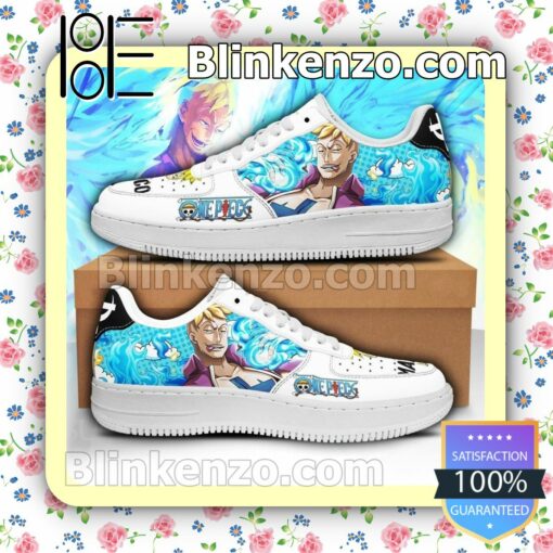 Marco One Piece Anime Nike Air Force Sneakers