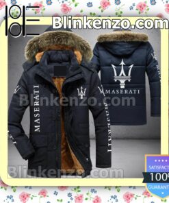Maserati Luxury Vehicles Company Men Puffer Jacket a