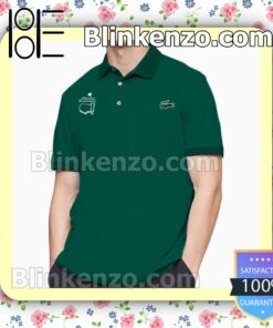 Masters Tournament And Lacoste Green Custom Polo Shirt