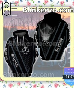 Mercedes Amg Logo Stripes Black Custom Womens Hoodie